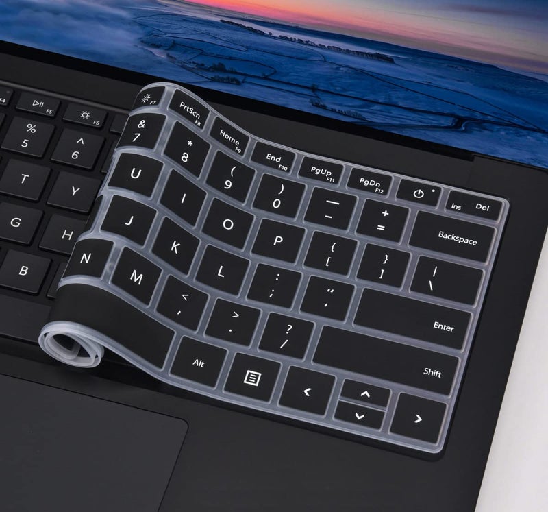 CaseBuy Keyboard Cover for 2023-2019 Microsoft Surface Laptop 6/5/4/3 & Surface Book 3 13.5" & 15" Keyboard Protector Accessories(Not Fit Surface Laptop 7 2024 2025), Black - Image 5